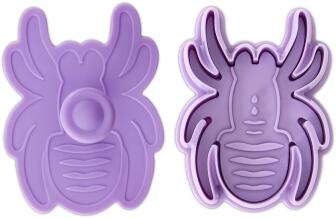 St&auml;dter Pr&auml;ge-Ausstecher mit Auswerfer Spinne auf Karte