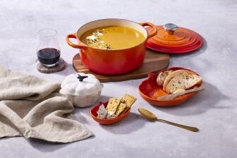 Le Creuset Kürbisteller mittel in ofenrot