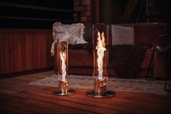 höfats SPIN 1500 Tischfeuer silber