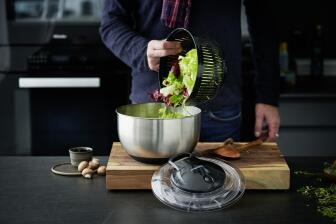 Betty Bossi Salatschleuder aus Edelstahl