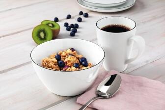 Seltmann Weiden Lido Black Line Fr&uuml;hst&uuml;cks-Set 18-tlg. rund