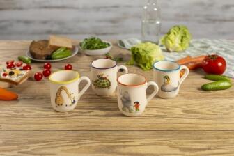 Kuhn Rikon Kindertasse Schildkröte 2,5 dl blau-lila Rand