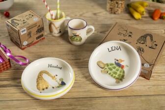 Kuhn Rikon Kindertasse Walfisch 2,5 dl blauer Rand