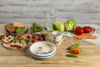 Kuhn Rikon Kinderset Walfisch blauer Rand