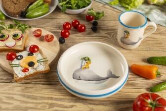 Kuhn Rikon Kinderset Walfisch blauer Rand