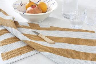 Caw&ouml; Home Geschirrtuch Cuisine Piqu&eacute; zimt/platin