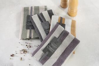 Caw&ouml; Home Geschirrtuch Cuisine Piqu&eacute; zimt/platin