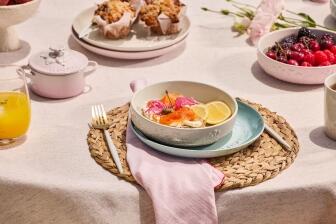 Le Creuset Servierplatte Jardin in meringue