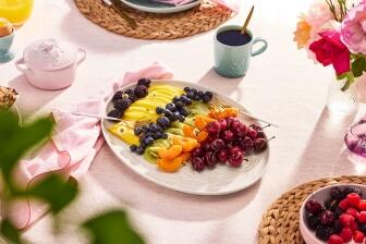 Le Creuset Servierplatte Jardin in meringue