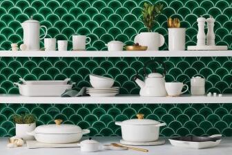 Le Creuset Speiseteller Coupe in white