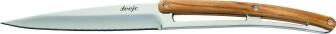 deejo Tafelmesser Serrated, Olivenholz / Hochglanz, 6 Stk.