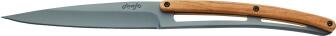 deejo Tafelmesser Serrated, Olivenholz / Titan Grau, 4 Stk.