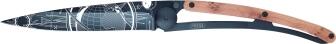 deejo Taschenmesser 37g, Wacholderholz / Globetrotter