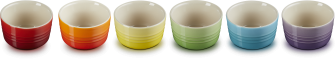 Le Creuset Mini-Förmchen Regenbogen, 6-teilig