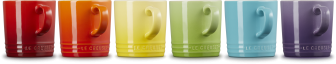 Le Creuset Becher 6er-Set 350 ml, Regenbogen