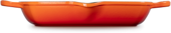 Le Creuset Grillpfanne Signature quadratisch mit 2 Griffen in ofenrot