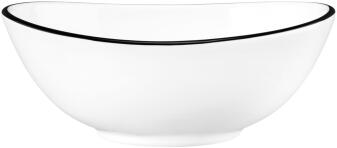 Seltmann Weiden Modern Life Bowl oval 12 cm, Black Line