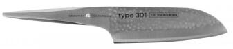 Chroma Type 301 Santoku P-02 mit Hammerschlag