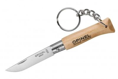 Opinel Messer, Größe 4, rostfrei, mit Anhänger