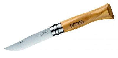 Opinel Messer, Größe 6, rostfrei, Olivenholz