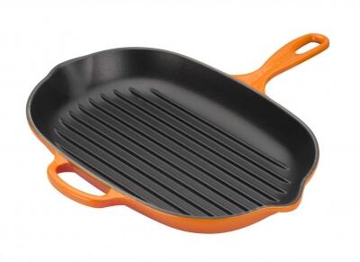 Le Creuset Grillpfanne Signature oval in ofenrot