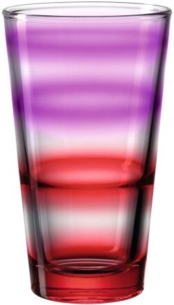 Leonardo Trinkglas EVENT 315 ml rot Farbverlauf, 6er-Set