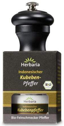 Herbaria Geschenkset Kubebenpfeffer mit Peugeot Pfeffermühle Bistro (B-Ware, akzeptabler Zustand)