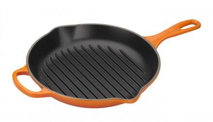 Le Creuset Grillpfanne Signature rund in ofenrot