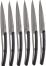deejo Tafelmesser Serrated, Ebenholz / Titan Grau, 6 Stk.