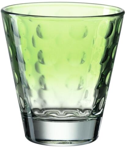 Leonardo Trinkglas OPTIC 215 ml hellgrün, 6er-Set