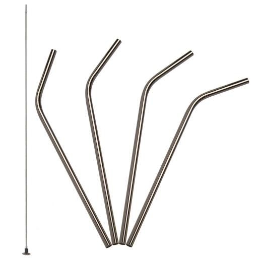 CHEERS STRAWS Wiederverwendbare Trinkhalme – 270 Mm, Mit Bürste, Spülmaschinenfest, Splitterfrei, BPA-frei