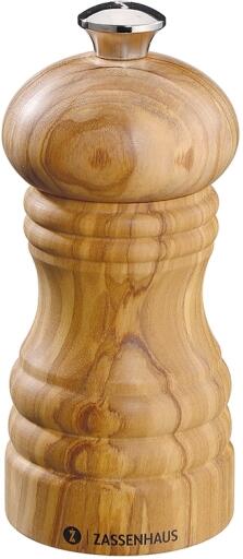 Gewürzmühle Gusseisen ZASSENHAUS FRANKFURT SET Pfeffermühle Salzmühle 24 Cm Olivenholz Keramikmahlwerk Holz
