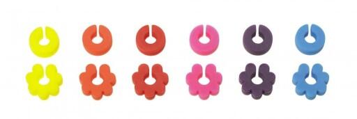 Segnabicchiere In Silicone Lurch 210220 - Set Da 12 Anelli Per Bicchieri, Ideale Per Feste E Party, Multicolore