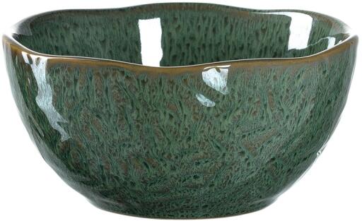 LEONARDO HOME Lot De 6 Bols En Céramique Vert 12cm - Vaisselle Empilable Micro-ondes Et Lave-vaisselle