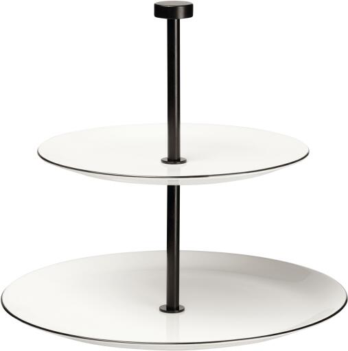 à Table Etagere 2-stufig, Metall, 28 Cm Hoch – Platzsparende Servierplatte Für Teller Oder Deko