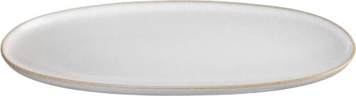 ASA SAISONS Piatto Ovale In Gres – 28,5 X 16 Cm, Colore Sabbia, Fatto In Portogallo