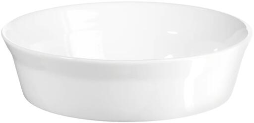 Plat à Gratin Rond ASA Selection - Porcelaine Blanche 250°C - 700 Ml