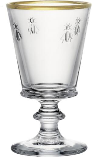 La Rochère Weinglas Abeille 24 Cl (6er-Set) – Mit Bienenmotiv, Robust & Spülmaschinenfest – Made In France