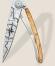 deejo Taschenmesser 37g, Olivenholz / Terra Incognita