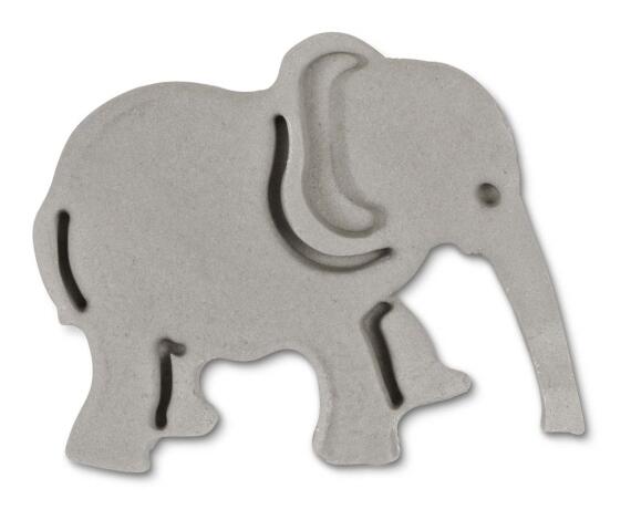 Städter Kunststoff-Ausstecher-Form Elefant 5,5 cm Grau - KochForm