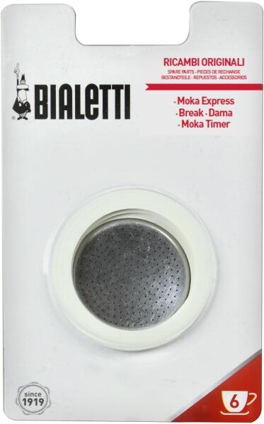 Bialetti Dichtungsring und Filter für Aluminium Espressokocher Moka Express