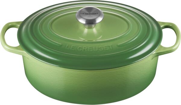 Le Creuset Bräter SIGNATURE oval in Bamboo Green