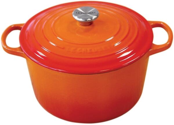 Le Creuset hoher Bräter Signature rund in ofenrot