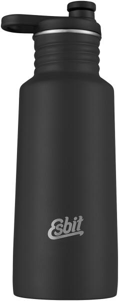 Esbit PICTOR Sporttrinkflasche, 550ML, Schwarz, mit Extra Verschluss
