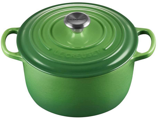 Le Creuset hoher Bräter Signature rund in Bamboo Green