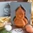 St&auml;dter Backform Santa Claus 19 x 21 x 12 cm Silber 3D-Backform 1.000 ml