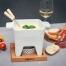 Boska Käsefondue-Set Tapas weiß, groß