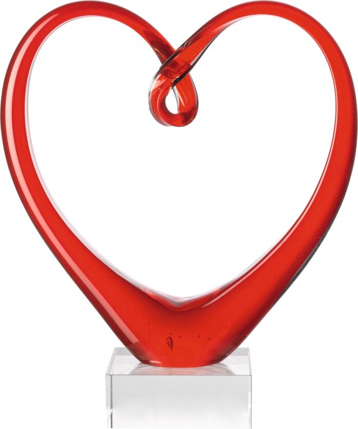 Leonardo Herzskulptur HEART 24 cm rot