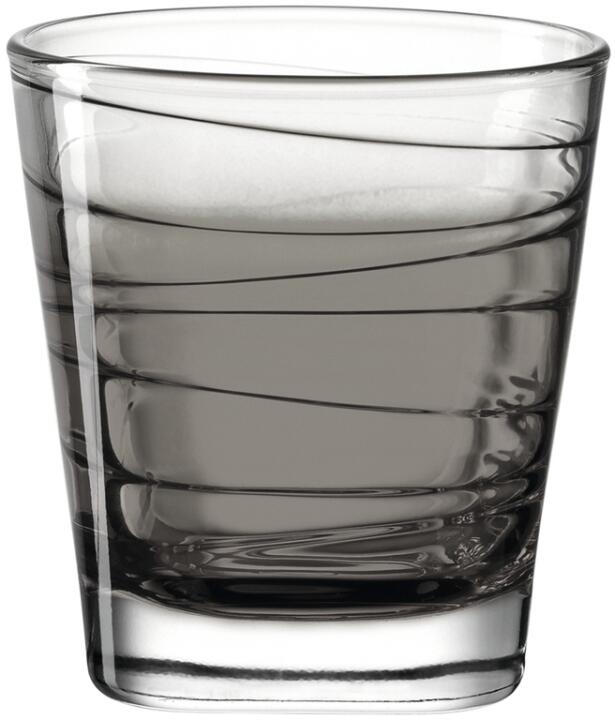 Leonardo Vario Struttura - Set 6 Bicchieri Per Acqua In Vetro Con Motivo, 250 Ml, Lavabili In Lavastoviglie