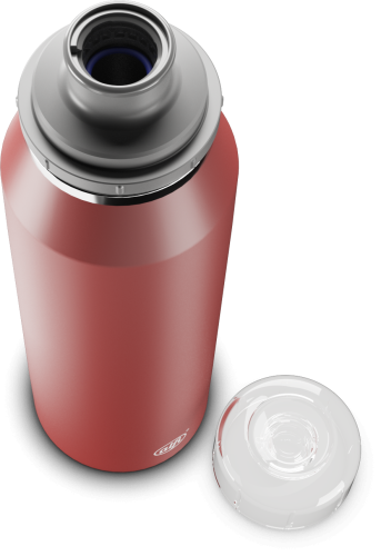 alfi Trinkflasche Endless Iso Bottle in mediterranean red matt, 0,5 Liter